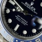 Rolex GMT-Master II Imitation Watches Black Dial Bezel Blue Ceramic Oyster Strap AR Factory 40mm - Image 8