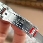 Rolex Land-Dweller 127236 Imitation Watches Ice Blue Dial Honeycomb Pattern Bezel Diamonds CZ Baguette Custom 36mm - Image 13