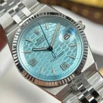 Rolex Land-Dweller 127236 Luxury Imitation Watches Ice Blue Dial Honeycomb Pattern 36mm - Image 3