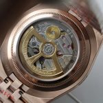 Rolex Land-Dweller 127334 White Dial Honeycomb Pattern Replica Watches Diamonds CZ Baguette Custom 40mm - Image 10