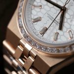 Rolex Land-Dweller 127334 White Dial Honeycomb Pattern Replica Watches Diamonds CZ Baguette Custom 40mm - Image 8