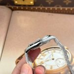 Rolex Land-Dweller 127336 Ice Blue Dial Honeycomb Pattern Replica Watches Diamonds CZ Baguette Custom 40mm - Image 8