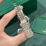 Rolex Replica Watch DateJust Gold Wrapped Green Dial GM Factory 31mm - Image 6