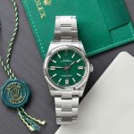 Rolex Oyster Perpetual 126000 Replica Watches Green Dial Automatic Movement VS Factory 41mm