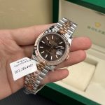 Rolex Replica Watches DateJust Gold Wrapped Chocolate Dial GM Factory 41mm - Image 3
