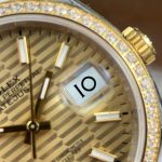 Rolex Replica Watches DateJust 126231 Brick Dial Bezel Diamonds CZ VS Factory 36mm - Image 5
