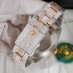 Rolex Sky-Dweller Imitation Watches Case Rose Gold Full Stone CZ Automatic Movement 42mm - Image 9