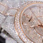 Rolex Sky-Dweller Imitation Watches Case Rose Gold Full Stone CZ Automatic Movement 42mm - Image 6