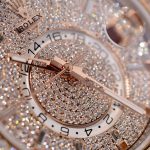 Rolex Sky-Dweller Imitation Watches Case Rose Gold Full Stone CZ Automatic Movement 42mm - Image 5