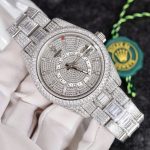 Rolex Sky-Dweller Knock Off Watches Full Stone CZ Automatic Movement 42mm - Image 2