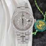 Rolex Sky-Dweller Knock Off Watches Full Stone CZ Automatic Movement 42mm
