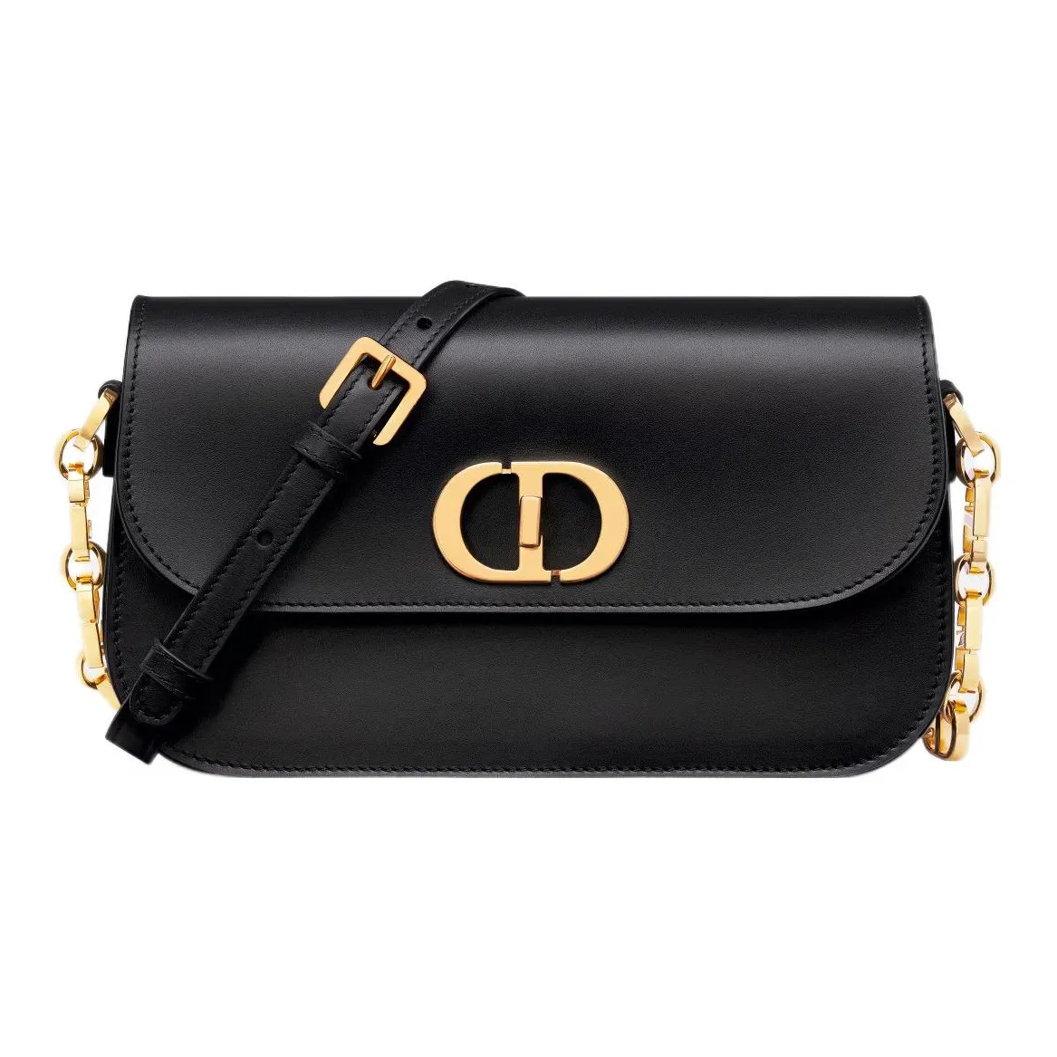 a6e7925f24554235ad9aec128a309192.webp Dior 30 Montaigne Avenue Bag in Shiny Black Calfskin Leather - Image 1