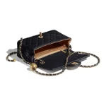 Chanel Classic Flap Mini – Black Lambskin & Gold-Tone Metal – Pearl Crush - Image 2