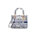 Lady D-Lite Embroidered Bag – Blue