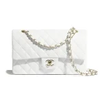Chanel Classic Flap Small (23cm) – White Lambskin with Gold-Tone Metal