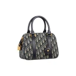 Dior Groove Boston Bag in Black Floral Fabric - Image 3