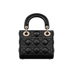 Lady Dior – Small Size in Black Lambskin - Image 3