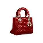Lady Dior Medium Bag – Shiny Patent Red - Image 2