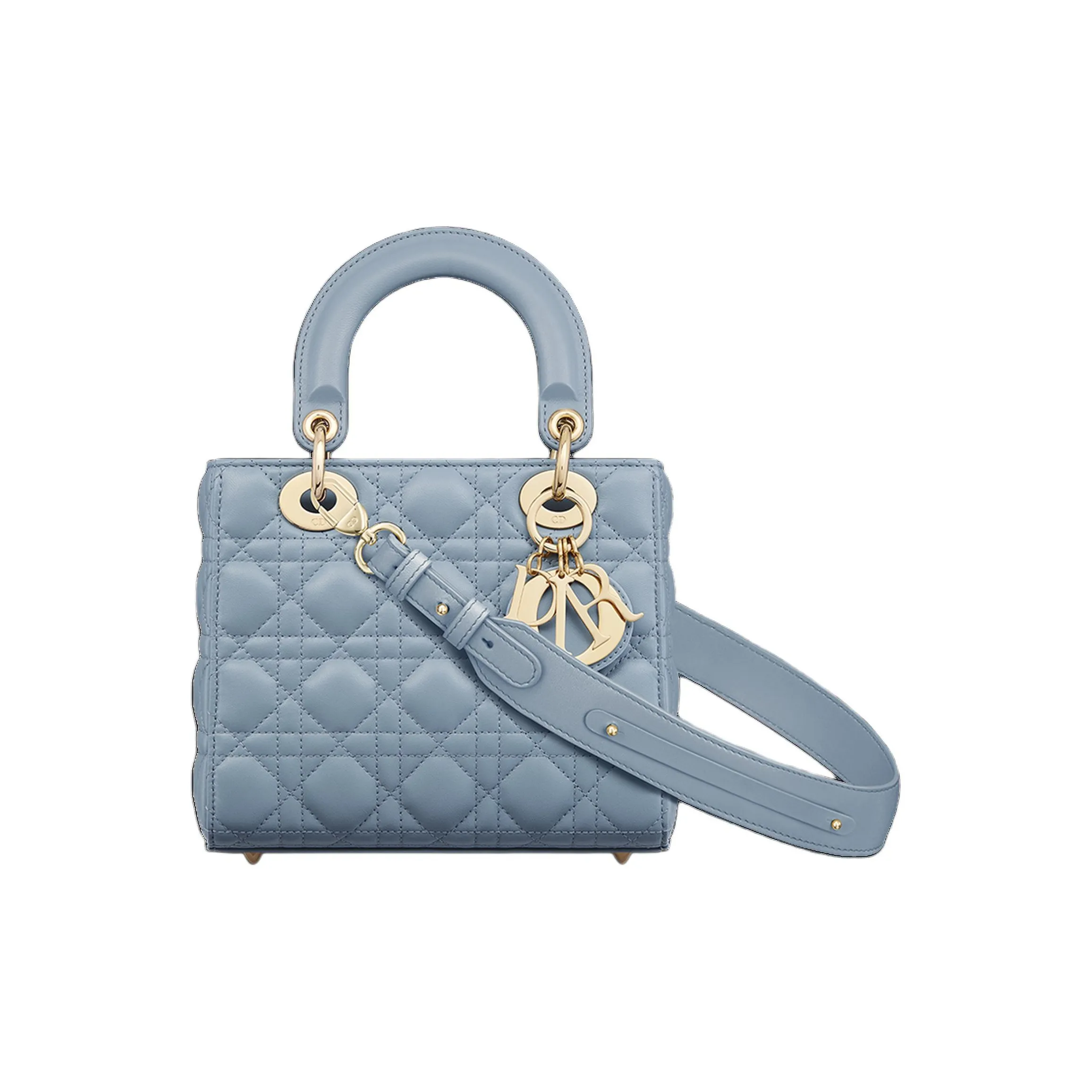 bd5d13e981eb46cea3ed86cce5a27026.webp Lady Dior Bag – Medium Size in Blue Lambskin - Image 1