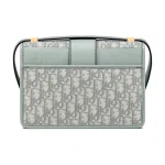 30 Montaigne Oblique Large Flap Bag in Light Color with Embroidered Monogram Print - Image 3