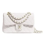 Chanel Classic Flap Small (23cm) – White Caviar Leather with Gold-Tone Metal