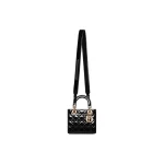 Lady Dior 中号手袋 – 亮黑色漆皮小牛皮 - Image 2