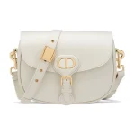 Dior Bobby Medium – White Shiny Calfskin
