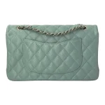 Chanel Classic Flap Medium (25cm) – Muted Grey-Purple Caviar Leather with Gold-Tone Metal - Image 2