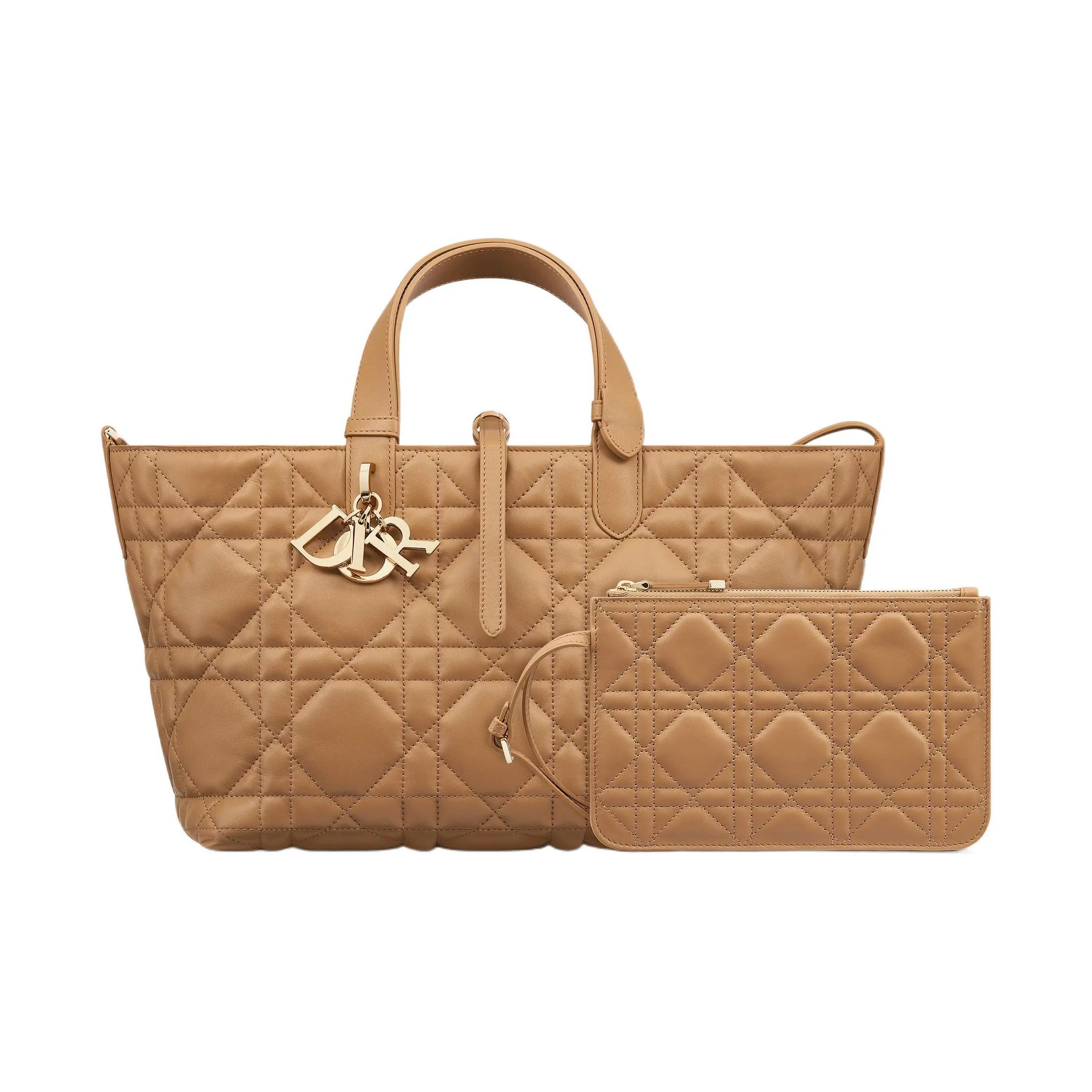 f0d586050aa0424db0856d3a2eb79972.webp Dior Vertical Toujours Bag – Beige (Medium, Vertical Style) - Image 1