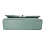 Chanel Classic Flap Medium (25cm) – Muted Grey-Purple Caviar Leather with Gold-Tone Metal - Image 3