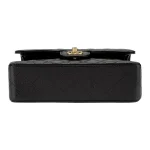 Chanel Classic Flap Small (23cm) – Black Caviar Leather with Gold-Tone Metal - Image 3