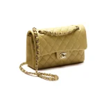 Chanel Classic Flap Small (23cm) – Yellow Caviar Leather with Gold-Tone Metal - Image 2
