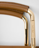 Large Re-Nylon and leather tote bag - Image 5