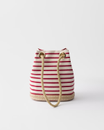Prada Mariner small striped fabric bucket bag - Image 2