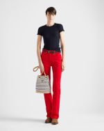 Prada Mariner small striped fabric bucket bag - Image 2