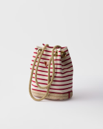 Prada Mariner small striped fabric bucket bag - Image 7